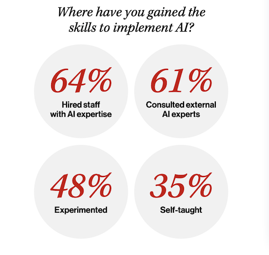 Where have you gained skills to implement AI