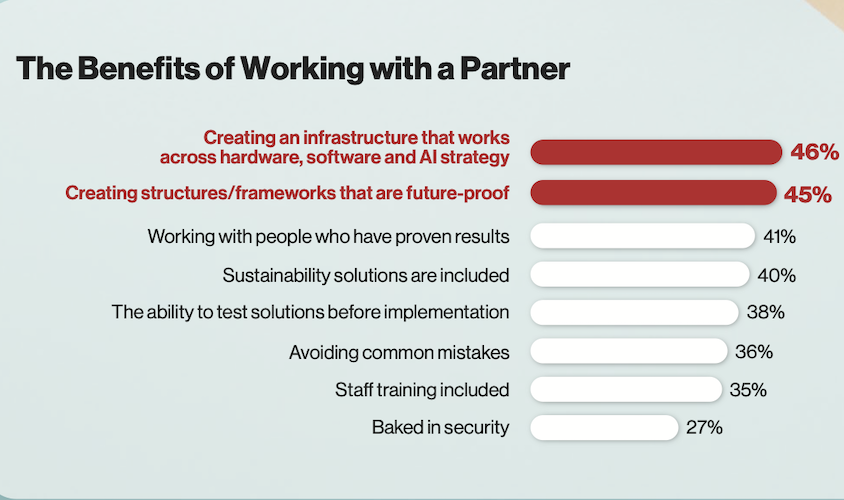 The benefits of working with a partner on AI projects